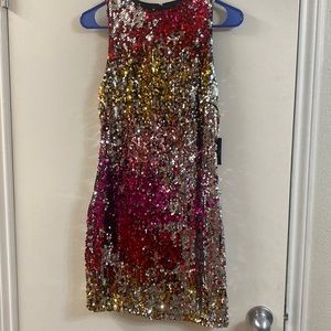Sequin color changing dress